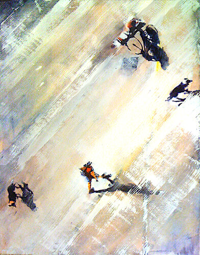 Burrard Dogs van David Antonides, Schilderij te koop op Singulart