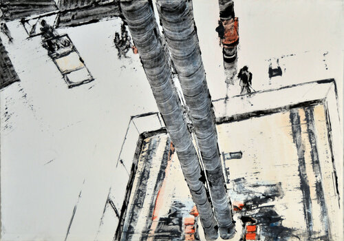 Haupt   Main train station von David Antonides, Malerei kaufen auf Singulart