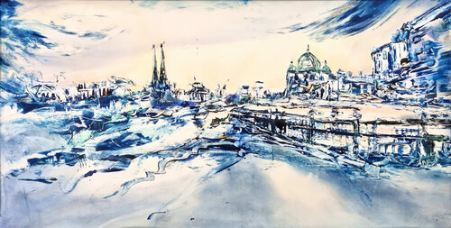 Lyric   -   Berlin skyline de David Antonides, Pintura a la venta en Singulart