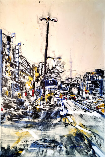 Dialog  -  Berlin by David Antonides, Painting for Sale on Singulart