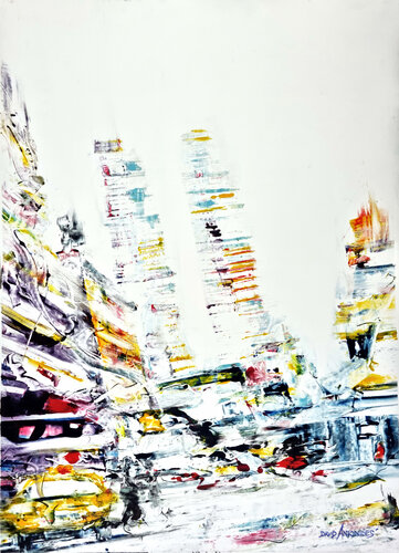 Balance  -  New York par David Antonides, Peinture en vente sur Singulart
