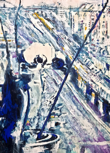 Orchid - Berlin van David Antonides, Schilderij te koop op Singulart