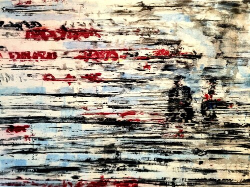 Bearpit Lebt - Mauerpark Berlin de David Antonides, Pintura a la venta en Singulart