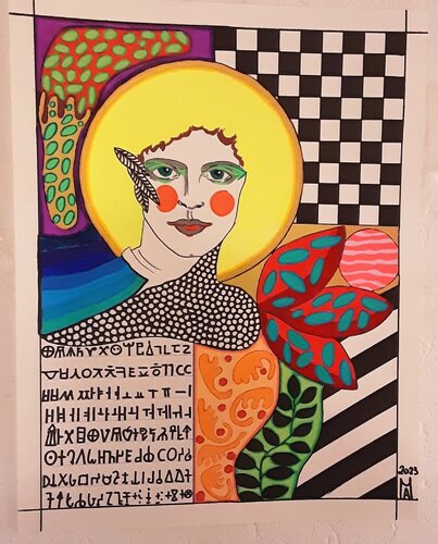 Die griechische Dame. von Angelo Marzullo, Malerei kaufen auf Singulart