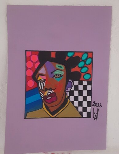 Masken  aus Afrika  Nr.5 von Angelo Marzullo, Malerei kaufen auf Singulart