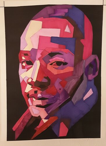Martin Luther King van Angelo Marzullo, Schilderij te koop op Singulart