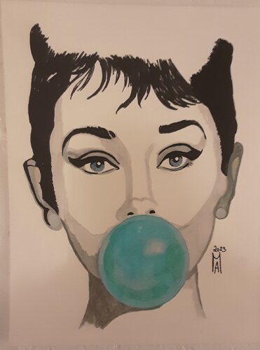 Frühstück bei Tiffany. par Angelo Marzullo, Peinture en vente sur Singulart