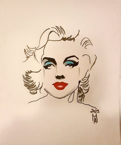 Marilyn  1 de Angelo Marzullo, Pintura a la venta en Singulart