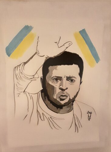 Selenskyj  Nr.2 di Angelo Marzullo, Pittura in vendita su Singulart