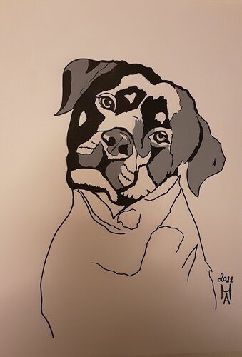 Mastino napoletano. von Angelo Marzullo, Malerei kaufen auf Singulart