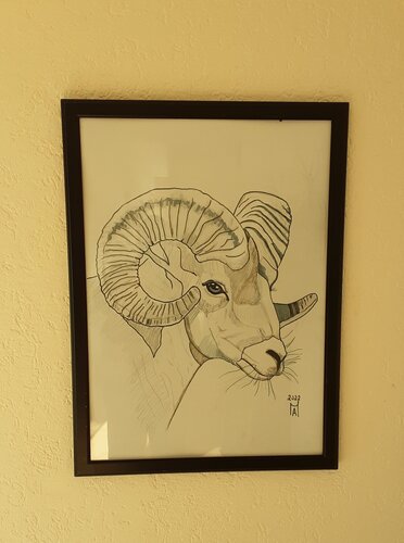 Der ♈️  widder. by Angelo Marzullo, Painting for Sale on Singulart