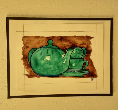 Tea time. van Angelo Marzullo, Schilderij te koop op Singulart