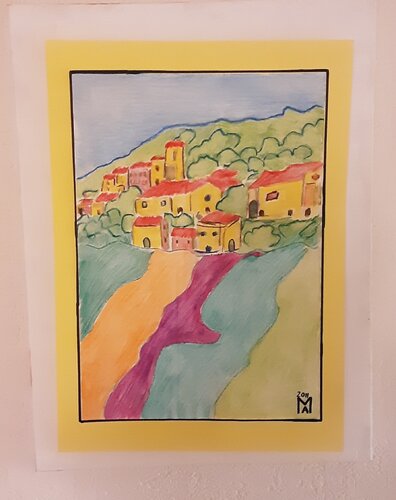Paese  siciliano . van Angelo Marzullo, Schilderij te koop op Singulart