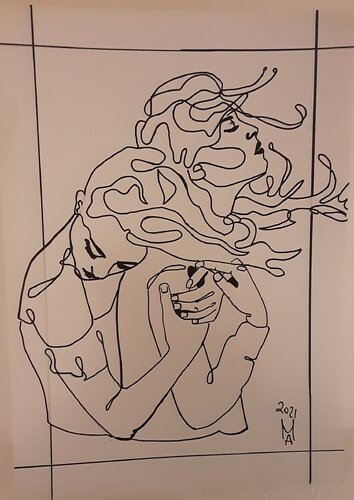 Umarmung by Angelo Marzullo, Painting for Sale on Singulart