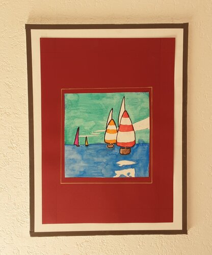 Schiffe  auf der Stanberger See. di Angelo Marzullo, Pittura in vendita su Singulart