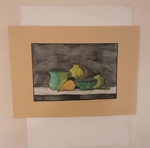 Stillleben  mit birne Angelo Marzullo
