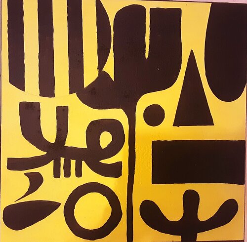 Sinfonie in Neon gelb. Angelo Marzullo