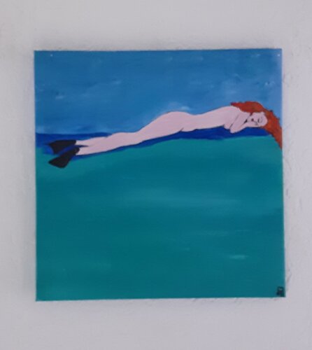 Meerjungfrau  in der Küste Sizilien. Angelo Marzullo