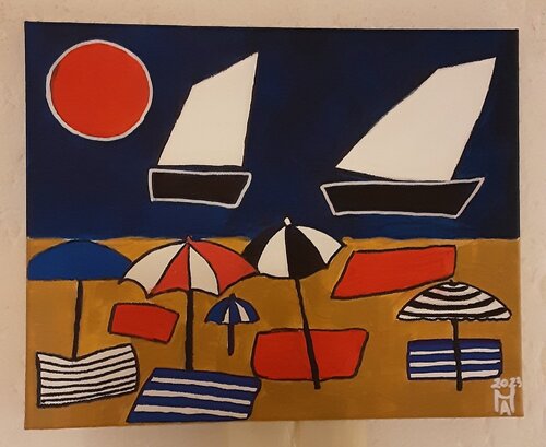 Strand am Meer. Angelo Marzullo