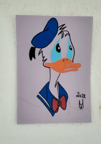 Paperino Nr.2 di Angelo Marzullo, Pittura in vendita su Singulart