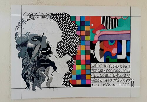 Der Römischen philosoph van Angelo Marzullo, Schilderij te koop op Singulart