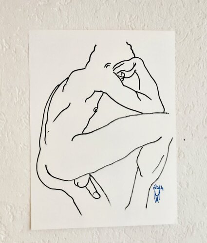 Meditazione di Angelo Marzullo, Disegno in vendita su Singulart