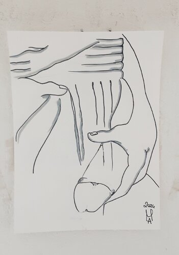 Lo schiavo. van Angelo Marzullo, Tekening te koop op Singulart