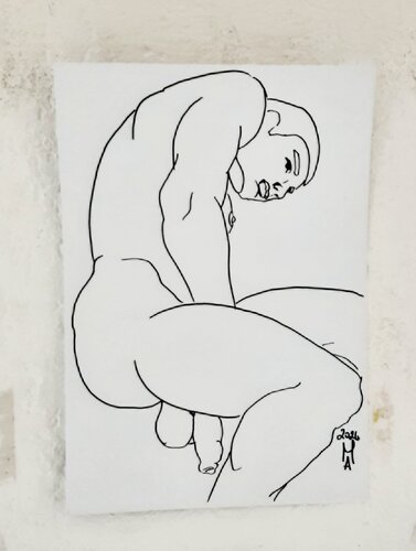 Senso di colpa van Angelo Marzullo, Tekening te koop op Singulart