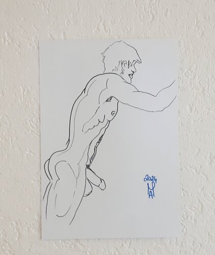 Il giorno del Salto. par Angelo Marzullo, Dessin en vente sur Singulart