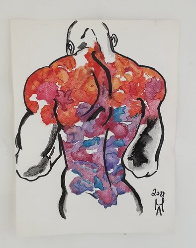 Der tattooirte asiate. von Angelo Marzullo, Zeichnungen kaufen auf Singulart