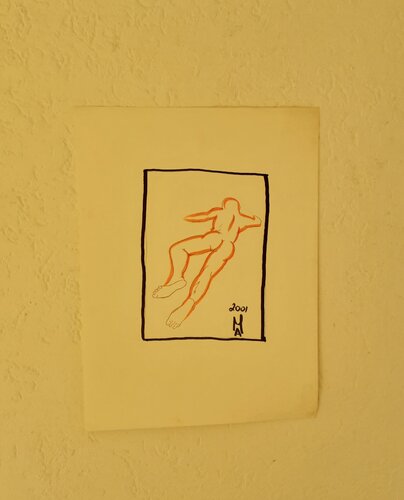 Akt studie van Angelo Marzullo, Tekening te koop op Singulart