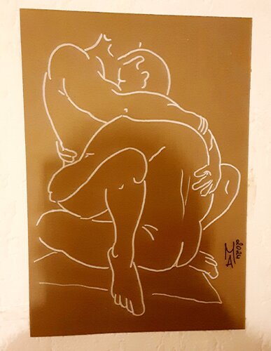 Die liebenden by Angelo Marzullo, 소묘 for Sale on Singulart