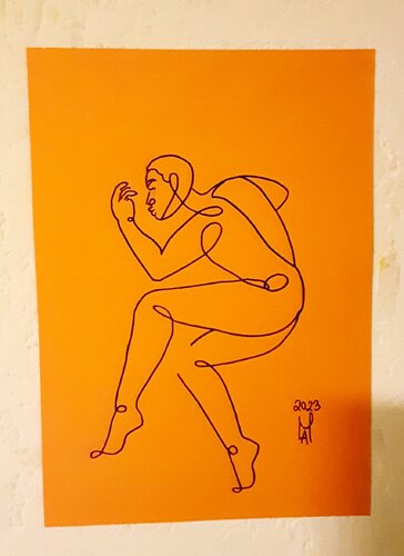 Muskeln  unter Spannung di Angelo Marzullo, Disegno in vendita su Singulart