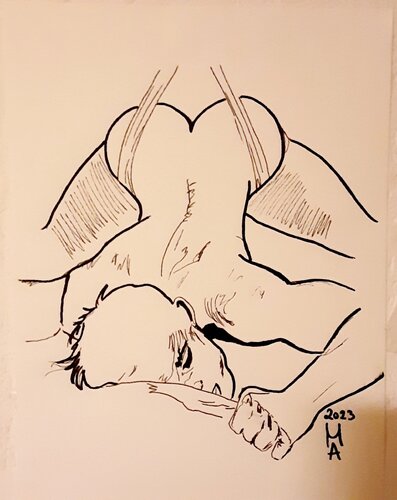 Der nachte leben di Angelo Marzullo, Disegno in vendita su Singulart