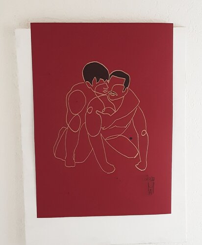 Türkische Ring Kämpfer di Angelo Marzullo, Disegno in vendita su Singulart