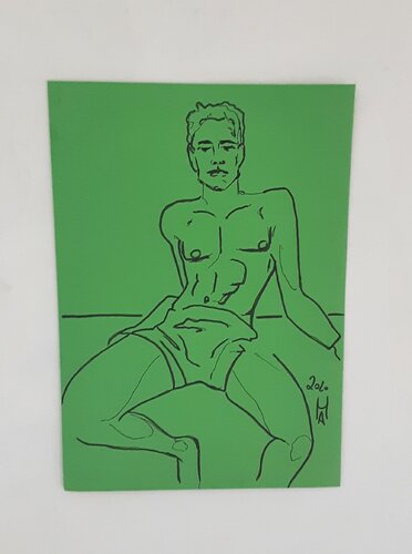 Grün ist die Hoffnung. di Angelo Marzullo, Disegno in vendita su Singulart