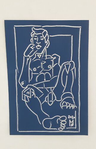 Der Gärtner. par Angelo Marzullo, Dessin en vente sur Singulart
