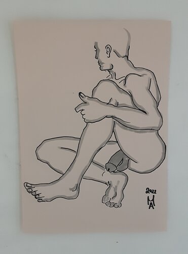 Achtsamkeit van Angelo Marzullo, Tekening te koop op Singulart
