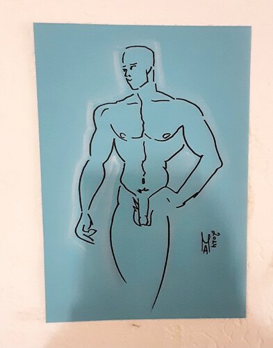 Fisico asciutto. di Angelo Marzullo, Disegno in vendita su Singulart
