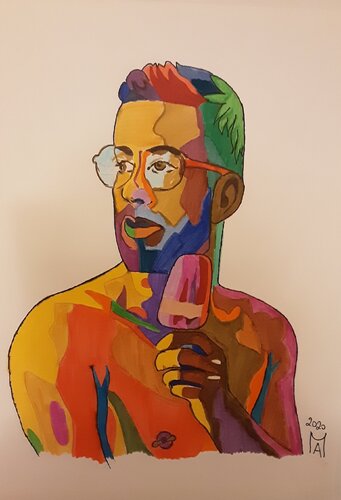 Wasser Eis by Angelo Marzullo, Drawing for Sale on Singulart