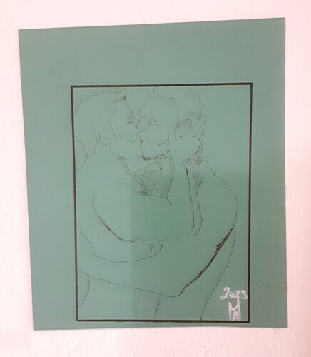 Kuss by Angelo Marzullo, 소묘 for Sale on Singulart