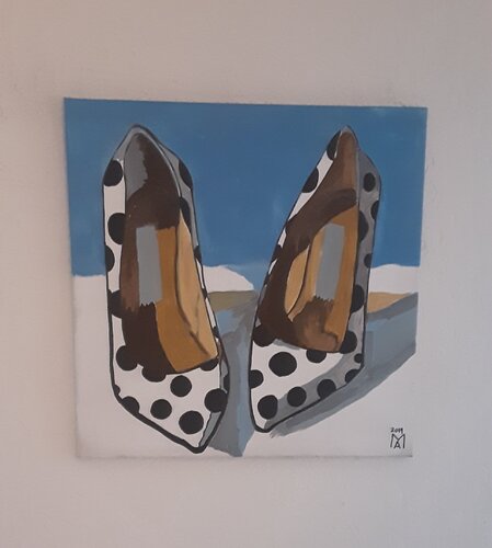 Italienischen pumps de Angelo Marzullo, Pintura a la venta en Singulart