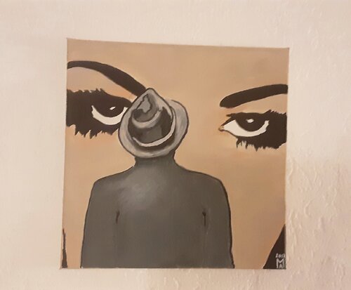 Mann vor Plakat Angelo Marzullo