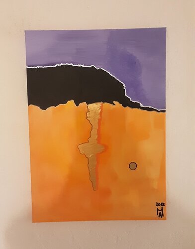 Man sieht  nur mit den Herzen  gut. von Angelo Marzullo, Malerei kaufen auf Singulart