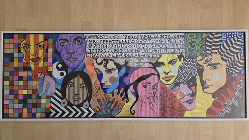 Feste und Gäste Nr 2 van Angelo Marzullo, Schilderij te koop op Singulart