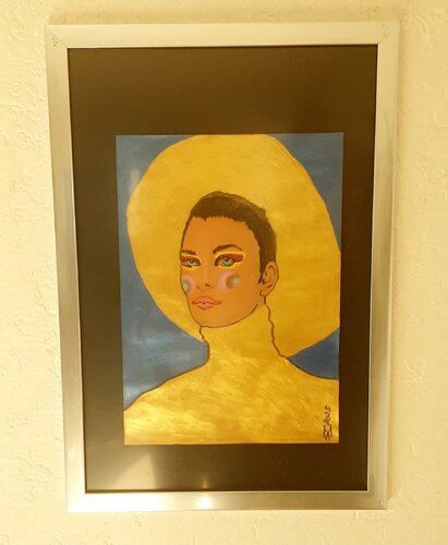 Königin in gold di Angelo Marzullo, Pittura in vendita su Singulart