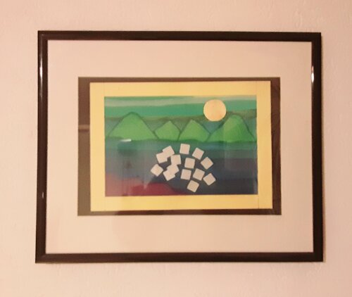 Landschaft  mit berge di Angelo Marzullo, Pittura in vendita su Singulart