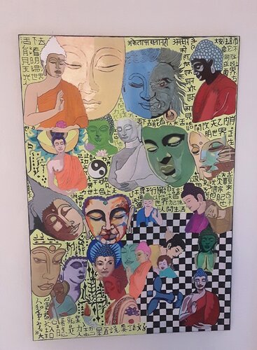 Schach zwischen gut und boese. von Angelo Marzullo, Malerei kaufen auf Singulart