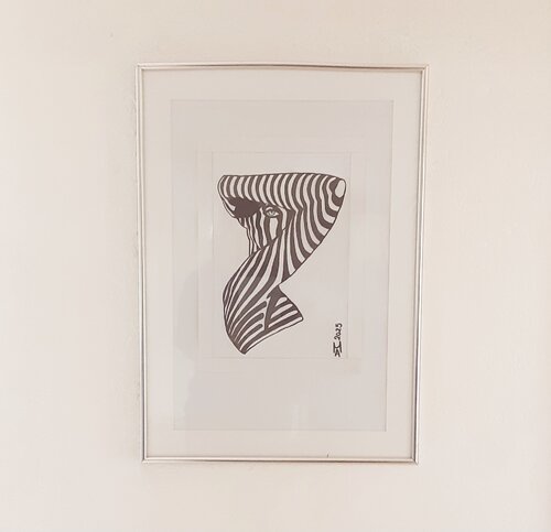 La signora Zebra. di Angelo Marzullo, Pittura in vendita su Singulart