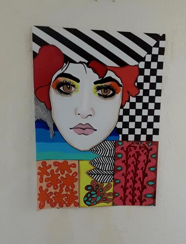 Mystiker Ambitionen!!! Die schöne Iranerin!! van Angelo Marzullo, Schilderij te koop op Singulart